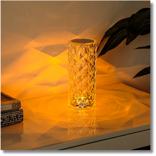 Rose Crystal Table Lamp