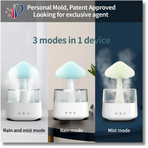 Mushroom Humidifier Lamp