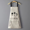 Kitchen Apron With Pockets For Wiping Hands