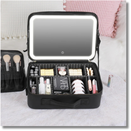 Cosmetic Case With LED Mirror